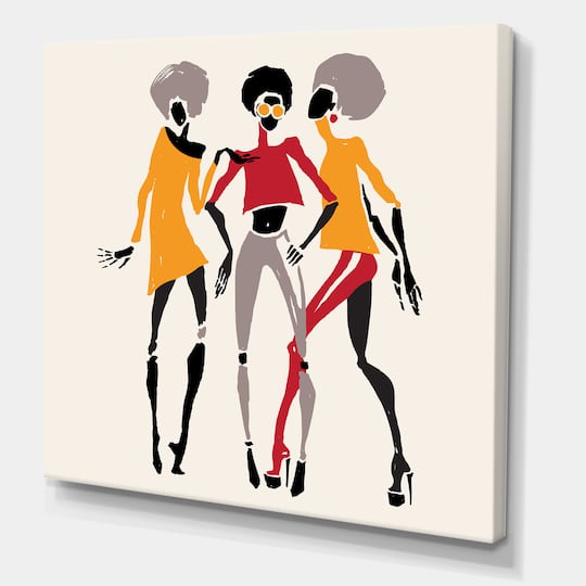 Designart - African American Women Silhouettes II
